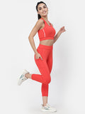 Womens Poly Lycra Solid Sports Track Suit