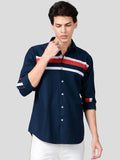 Paul Street Cotton Stripes Full Sleeves Slim Fit Mens Casual Shirt