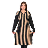 Women's Woolen Stripe Full Sleeves Kurti